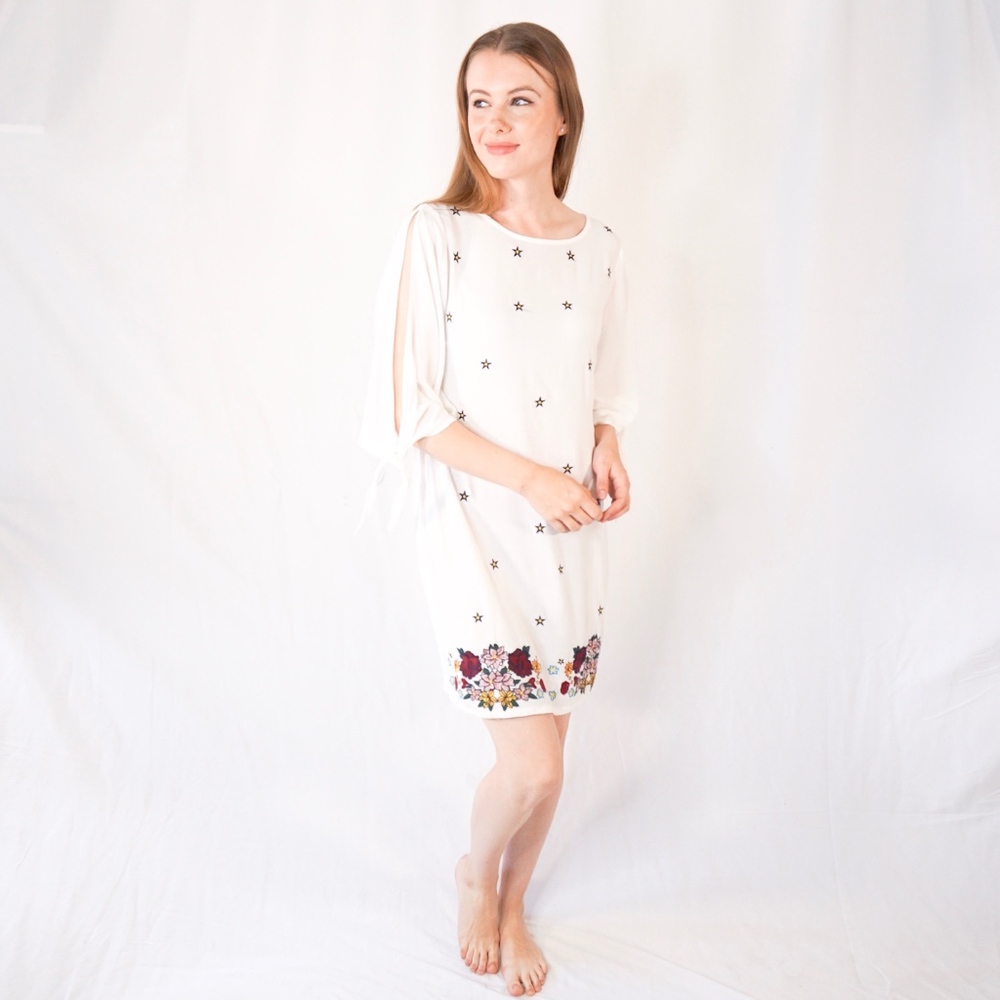 JAASE Clementine Embroidered Starry Night Dress